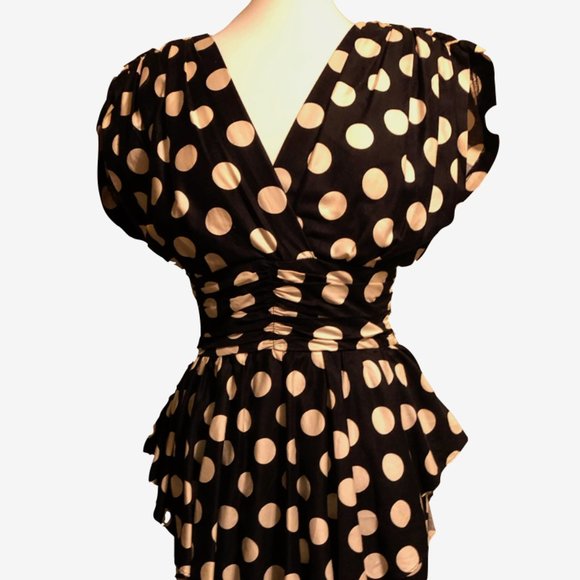 Vintage Suzette's Exclusive Designs polka dot dres - Picture 1 of 8